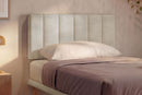 Letto Singolo con Rete Rivestita Microfibra Sabbia Tessis Testata Vertical Varie Misure