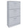 Scarpiera Salvaspazio 3 Ante a Ribalta 60x24x120h cm in Melaminico Bianca