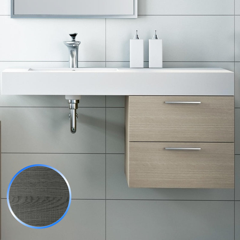 Mobile da Bagno Sospeso in Legno Rovere Segato 45cm Fosterberg Porto 3