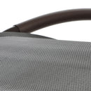 Dondolo da Giardino Rocking Lounge Duo S 197x140x176 cm con Parasole in Textilene Beige e Nero      