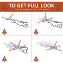 Albero di Natale Artificiale Innevato 180 cm 678 Rami con Bacche Rosse e Pigne Verde