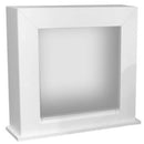 Cornice per Camino in Legno MDF 98x91x30,6cm Ruby Fires Adra Bianca