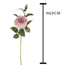 Set 4 Rose Artificiali con Boccio H 69 cm