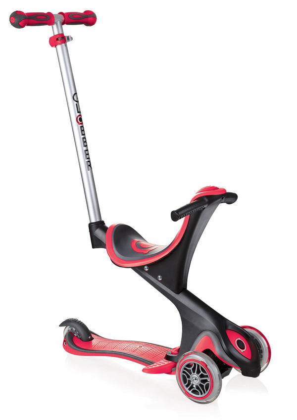 online Trottinette Poussette Tricycle 3 Roues 5 en 1 Globber Evo Confort Rouge