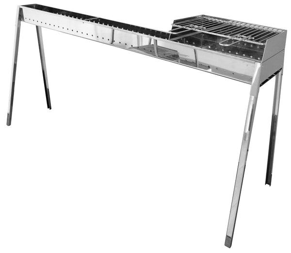 sconto Cuisinière à Charbon Arrosticini 140 cm avec Barbecue Lisa Luxury Milano Grill 100+40