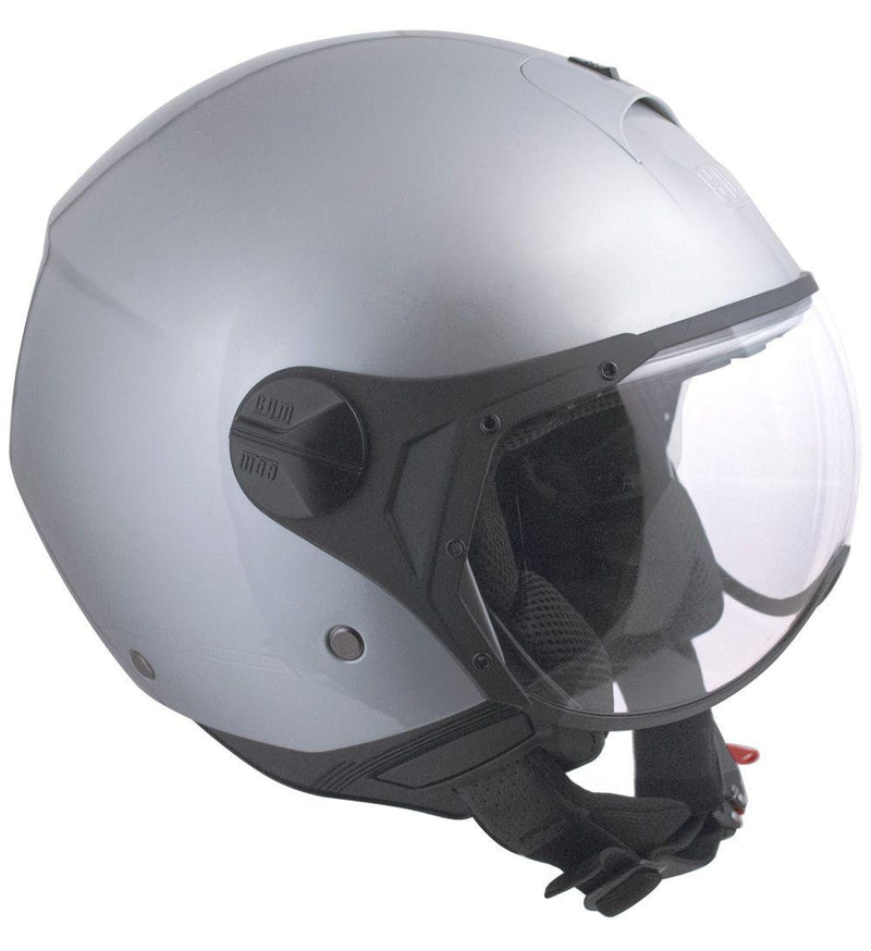 Casco Jet per Scooter Visiera Sagomata CGM Florence 107A Argento 