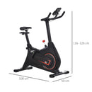 Cyclette Magnetica con Display LCD in Acciaio e ABS Nera