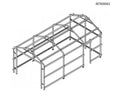 Casetta Box da Giardino in Lamiera di Acciaio 360x1064x307 cm Verde