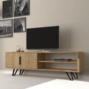 Mobile porta TV 160x35x49 cm Foot rovere