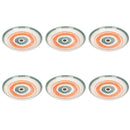 Set 6 Piatti Fondi Ø21x4 cm  in Dolomite VdE Tivoli 1996 Occhio Marino