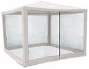 Gazebo da Giardino in Metallo 3x3m con Zanzariera Soriani Dakar Ecrù