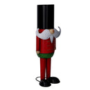 Soldatino Schiaccianoci in metallo rosso cm 15x12xh39