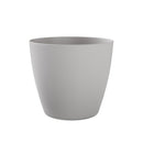 Vaso Rotondo Indoor e Outdoor Tera Bayon Kit Cloud Ø40 cm in Plastica Grigio Chiaro 