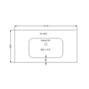 Mobile da Bagno sospeso Bali 06 Maxi Twist Platino TFT