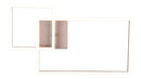 Plafoniera da Interno a LED SMD in Metallo Nickel Opaco