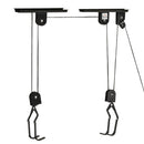 Supporto per Bici Paranco da Soffitto Max 20 Kg in Acciaio  Nero