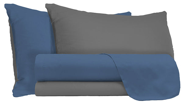 online Ensemble de draps et taies d'oreiller double face Avio/Smoke