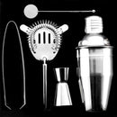 Set da Cocktail Con Shaker Pinza Ghiaccio Misurino Cucchiaio Strainer Barman