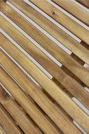 Lettino Prendisole da Giardino in Legno con Ruote Soriani Bali