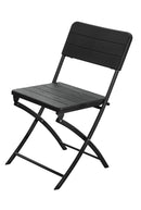 Set 4 Sedie Pieghevoli da Giardino 54x44,5x80,5 cm in Acciaio