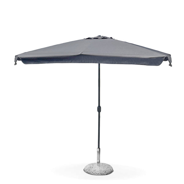Parasol de jardin rond Ø2,7 m 6 baleines Gris sconto