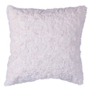 Set 2 Cuscini Decorativi 43x43x6 cm in Poliestere VdE Tivoli 1996 Furry Bianco
