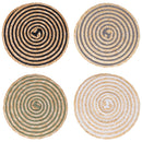 Set 4 Tovagliette Ø38 cm  in Paglia e Carta VdE Tivoli 1996 Spiral