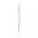 Tavolo Bristol 110x70x72 h cm in Acciaio Bianco