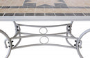 Tavolo Ovale Perse 160x90x74 h cm in Acciaio Tortora