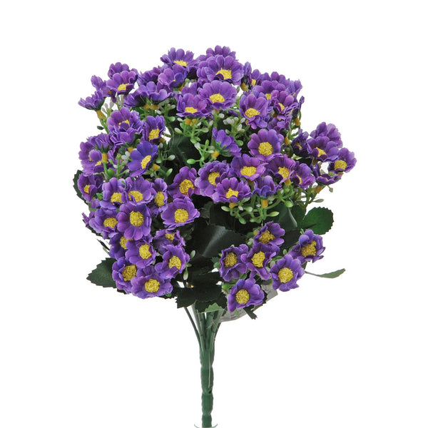 Set 4 Bouquets Artificiels de Cineraria Composé de 34 Fleurs Artificielles Hauteur 34 cm Violet online