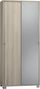 Armoire 2 portes coulissantes avec miroir 82x190x41 cm Orme clair