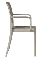 Sedia Impilabile da Giardino 56x52x86 cm in Polipropilene Tortora