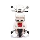 Moto Elettrica per Bambini Piaggio Vespa GTS SUPER 12V Full Optional con Bauletto Bianco 