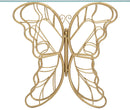 Console Butterfly 110x40x76 cm in Ferro e Vetro Oro