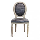 Sedia Constance 48x46x96 h cm in Similpelle Grigio