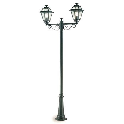 online Palo Alto Lampe Deux Lumières pour Jardin Couleur Gris pour Extérieur Ligne Elegance Livos