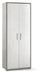Armoire 2 Portes 71x182x41 cm Ciment/Blanc Oxyde