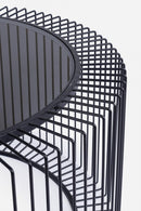 Tavolino Kieran D80 Rotondo in Metallo