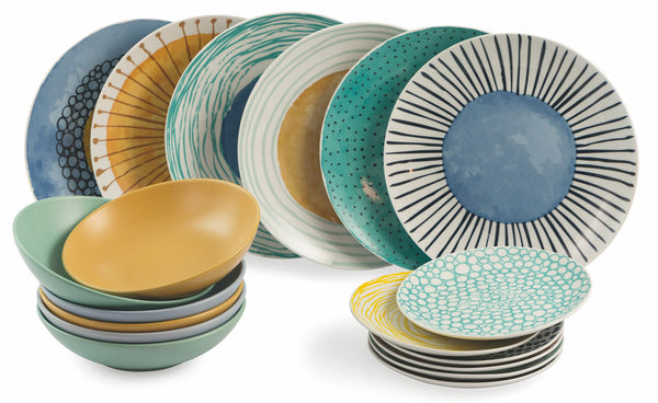 acquista Service de table 18 pièces en porcelaine et grès VdE Tivoli 1996 Marea