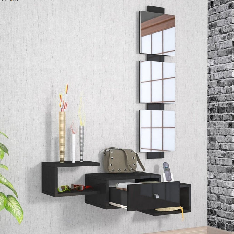 Mobile ingresso da parete Dorado Nero con specchio