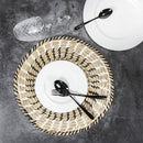 Set 6 Sottopiatti Tondi Ø38 cm in Paglia VdE Tivoli 1996 Mexico 