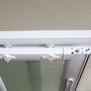 Box Doccia Angolare 2 Ante Scorrevoli in Acrilico 2,2 mm H185 cm Dorini Bianco Varie Misure