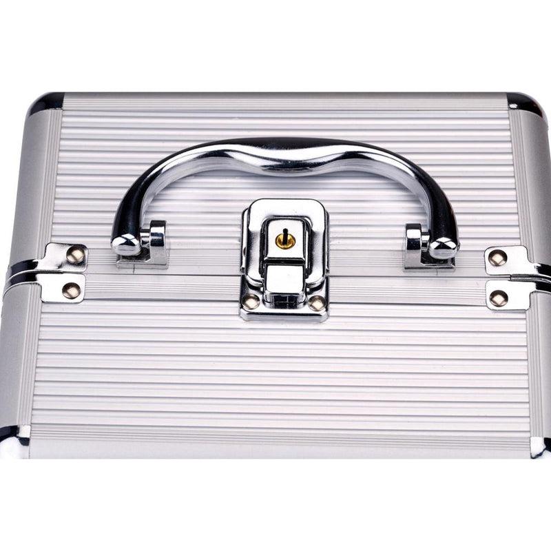 Valigetta per Estetista 18x15x15 cm Case Portatrucchi Make UP in Alluminio