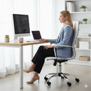 Sedia Poltrona Presidenziale da Ufficio in Similpelle Tosini Dallas Bianco