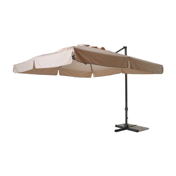 sconto Parasol déporté carré déporté 3x3m avec ouverture et fermeture à manivelle Taddei Banana