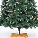 Albero di Natale Innevato King Premium 250 cm 1600 Rami Folto con Pigne in PVC Verde      