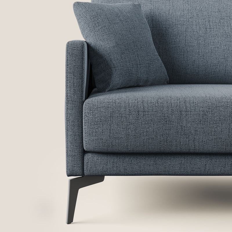 Divano 2 Posti 160x94x90 cm in Tessuto Blu