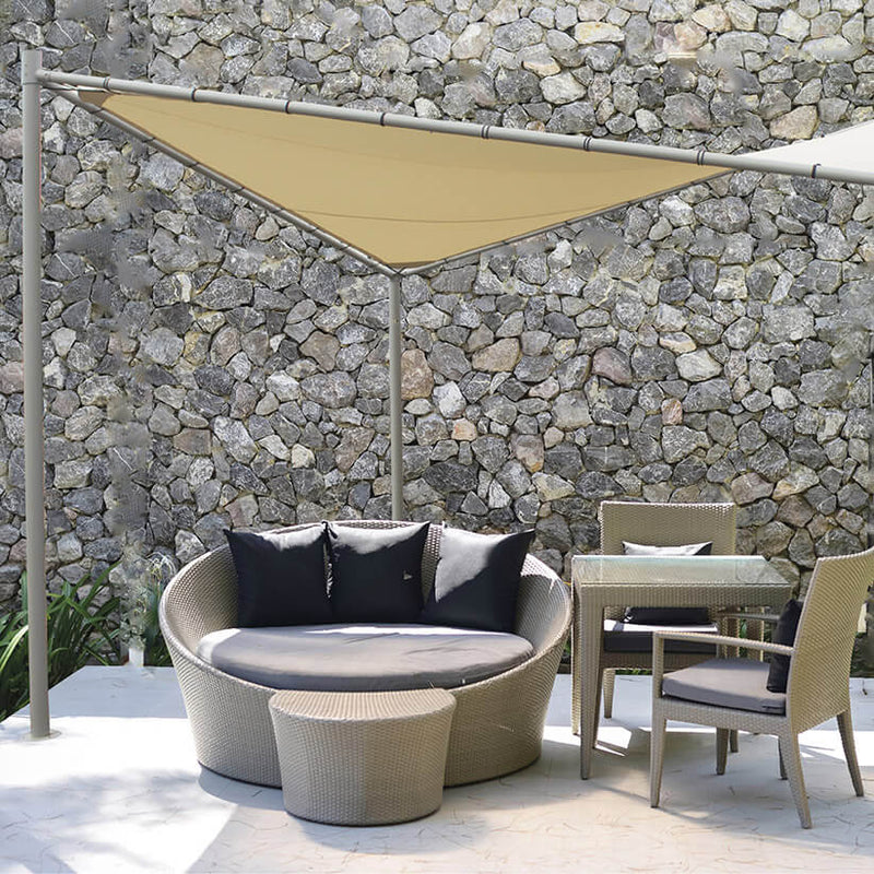 Gazebo a Farfalla 4x4m in Alluminio Telo in Poliestere Kraus Otto Bianco