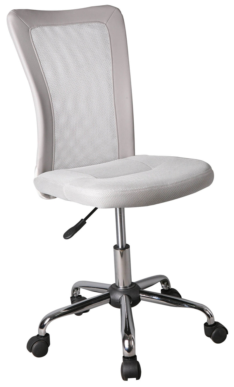 Sedia Poltrona Operativa da Ufficio in Tessuto Motti Super Grigia