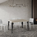 Tavolo Allungabile 140-400x90x77 cm Paxon Cashmere Telaio Antracite 